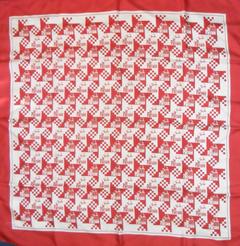A variation of the Hermès scarf `Le parrain (godfather)` first edited in 1972 by `Jean-Louis Clerc`