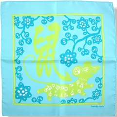 A variation of the Hermès scarf `L’année du Rat` first edited in 2007 by `Stéphany Devaux`