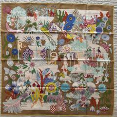 A variation of the Hermès scarf `Precious Paradise` first edited in  by `Katie Scott`