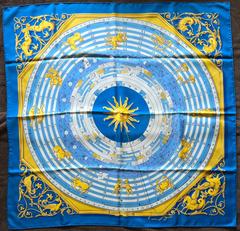 A variation of the Hermès scarf `Astrologie` first edited in 1963 by `Françoise Façonnet`