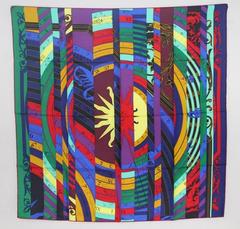 A variation of the Hermès scarf `Astrologie nouvelle` first edited in 2012 by `Cyrille Diatkine`, `Françoise Façonnet`