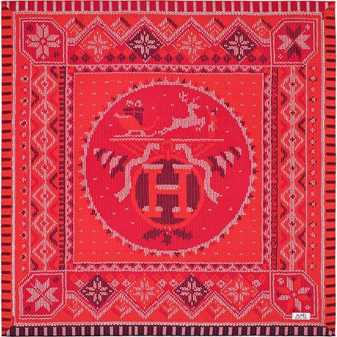 A variation of the Hermès scarf `Au coin du feu` first edited in 2016 by `Dimitri Rybaltchenko`