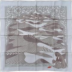 A variation of the Hermès scarf `Au fil de l'inde` first edited in 2008 by `Dimitri Rybaltchenko`