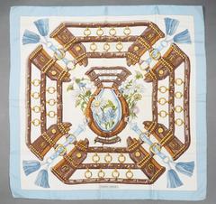 A variation of the Hermès scarf `Aux champs` first edited in 1970 by `Caty Latham`