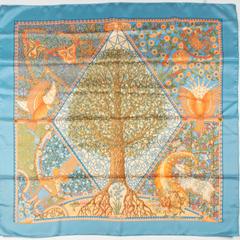 A variation of the Hermès scarf `Axis mundi` first edited in 1999 by `Christine Henry`