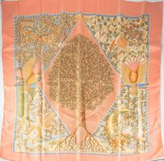 A variation of the Hermès scarf `Axis mundi` first edited in 1999 by `Christine Henry`