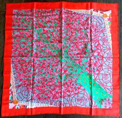 A variation of the Hermès scarf `Axis mundi II` first edited in 2001 by `Christine Henry`