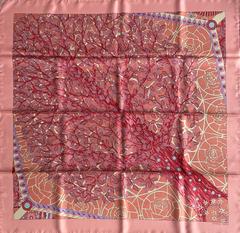 A variation of the Hermès scarf `Axis mundi II` first edited in 2001 by `Christine Henry`