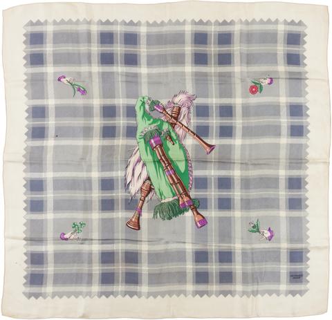 A variation of the Hermès scarf `Bag-pipe` first edited in 1951 by `Hugo Grygkar`
