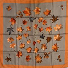 A variation of the Hermès scarf `A walk in the park` first edited in 2003 by `Leigh P. Cook`