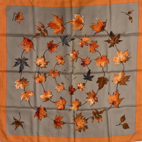 A variation of the Hermès scarf `A walk in the park` first edited in 2003 by `Leigh P. Cook`