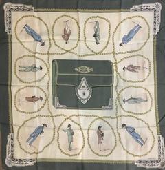 A variation of the Hermès scarf `Banquier ` first edited in 1955 by `Hugo Grygkar`