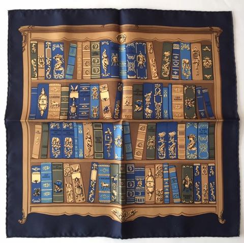 A variation of the Hermès scarf `Bibliothèque` first edited in 1960 by `Hugo Grygkar`