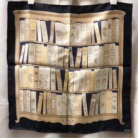 A variation of the Hermès scarf `Bibliothèque` first edited in 1960 by `Hugo Grygkar`