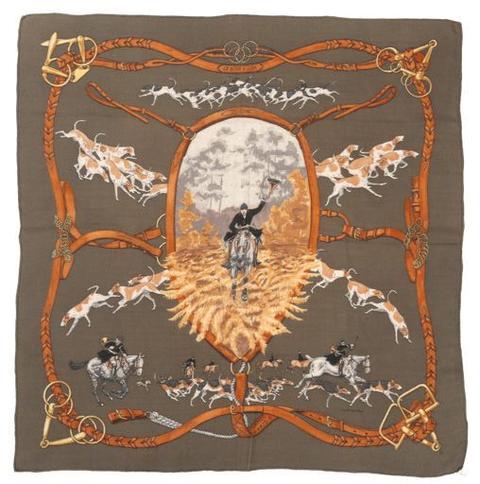 A variation of the Hermès scarf `Le bien aller ` first edited in 1979 by `Jean De Fougerolle`