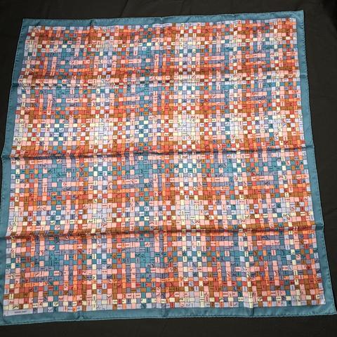 A variation of the Hermès scarf `Bolduc au carré` first edited in 2007 by `Caty Latham`