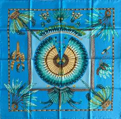A variation of the Hermès scarf `Brazil` first edited in 1988 by `Laurence Bourthoumieux`