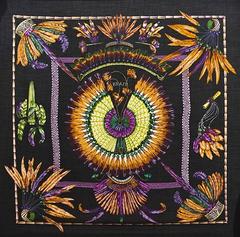 A variation of the Hermès scarf `Brazil` first edited in 1988 by `Laurence Bourthoumieux`
