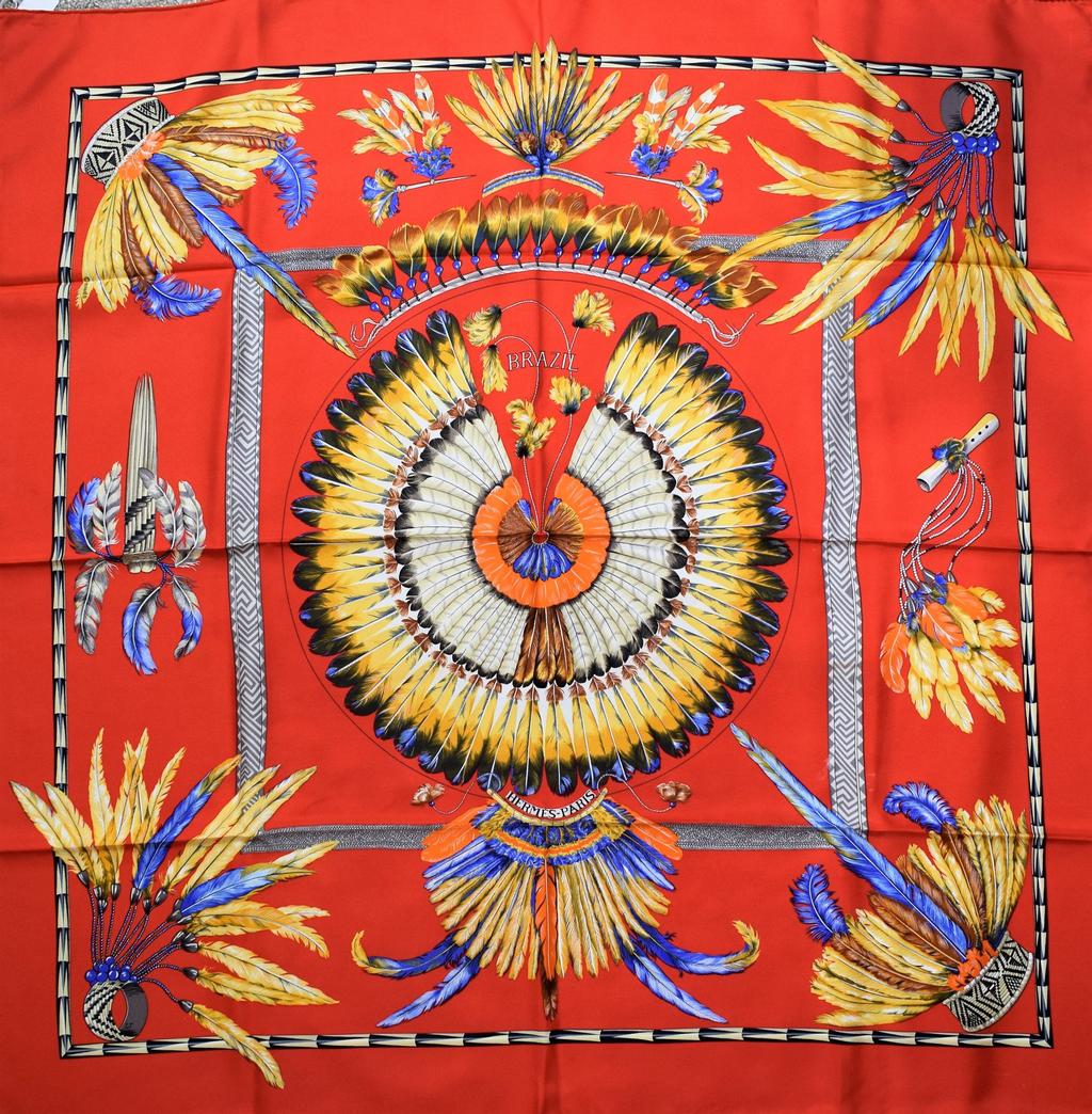 Brazil orange - Hermès Scarf Details | Scarf Sage