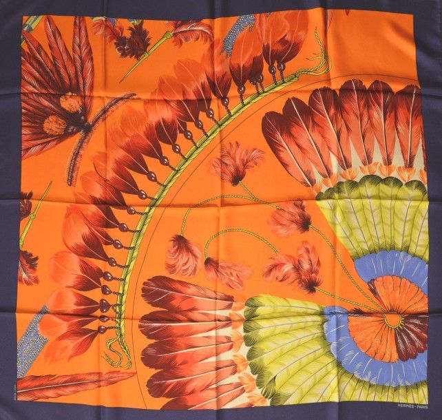 Brazil II (détail) orange - Hermès Scarf Details | Scarf Sage