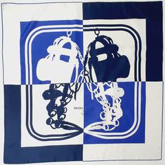 A variation of the Hermès scarf `Brides de gala quadri tatouage` first edited in 2017 by `Hugo Grygkar`