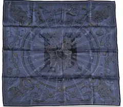 A variation of the Hermès scarf `C'est la fête à Paris` first edited in 2012 by `Nomura Daiske `