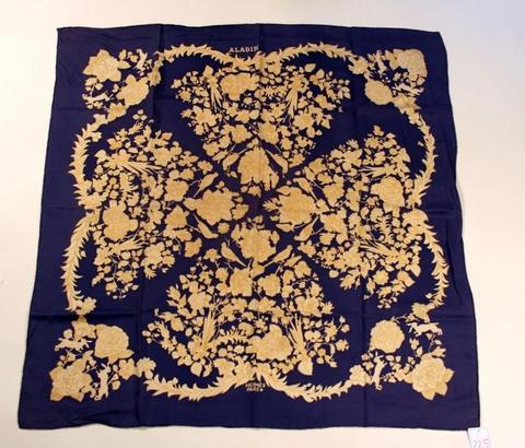 A variation of the Hermès scarf `Aladin` first edited in 1971 by `Marie-Françoise Héron`