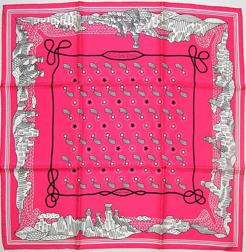 A variation of the Hermès scarf `Canyons étoilés` first edited in 2014 by `Pierre Marie`
