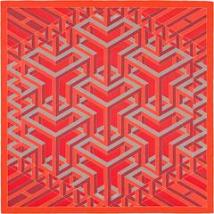 A variation of the Hermès scarf `Carré cube` first edited in 2013 by `Henri d'Origny`