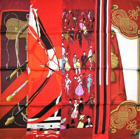 A variation of the Hermès scarf `Carré en carrés` first edited in 2005 by `Bali Barret`