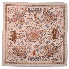 A variation of the Hermès scarf `Carré kantha ` first edited in 2008 by 