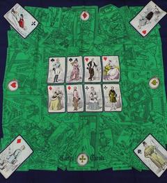 A variation of the Hermès scarf `Cartes et tarots ` first edited in 1965 by `Philippe Ledoux`