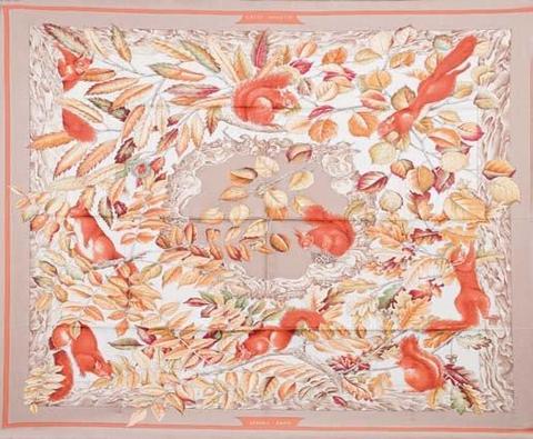 A variation of the Hermès scarf `Casse-Noisette` first edited in 1997 by `Antoine De Jacquelot`