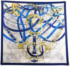 A variation of the Hermès scarf `Cavalcadour voltigeur` first edited in 2020 by `Octave Marsal`, `Henri d'Origny`, `Oliver Dickson`