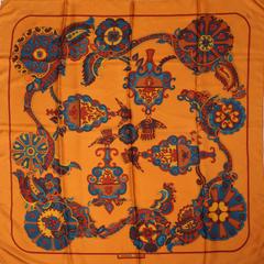 A variation of the Hermès scarf `Cendrillon` first edited in 1972 by `Karin Swildens`