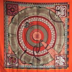 A variation of the Hermès scarf `Cent plis des miao` first edited in 2010 by `Aline Honoré`