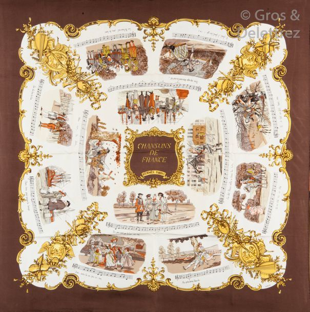 エルメス　プチカレ　額装CHANSONS DE FRANCE 443-chansons-de-france-1242-