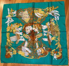 A variation of the Hermès scarf `Chapeau` first edited in 1990 by `Annie Faivre`