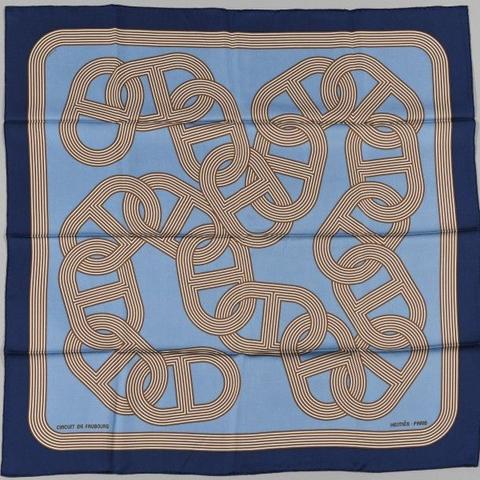 A variation of the Hermès scarf `Circuit 24 faubourg` first edited in 2012 by `Benoît-Pierre Emery`