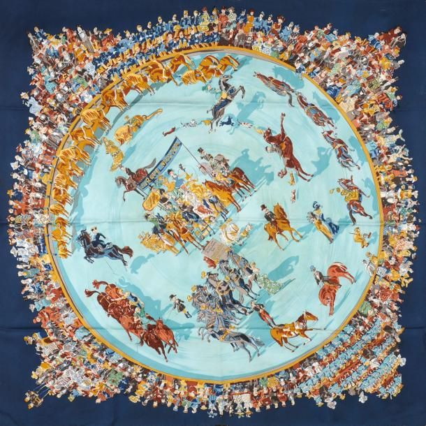 Le cirque molier blue - Hermès Scarf Details | Scarf Sage