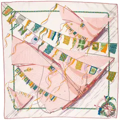 A variation of the Hermès scarf `Claque au vent` first edited in 2011 by `Dominik Jarlegant`