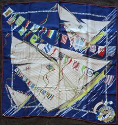 A variation of the Hermès scarf `Claque au vent` first edited in 2011 by `Dominik Jarlegant`