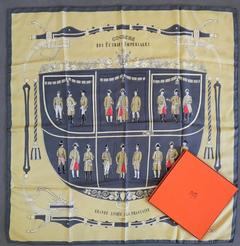 A variation of the Hermès scarf `Cochers des écuries impériales ` first edited in 1953 by `Hugo Grygkar`
