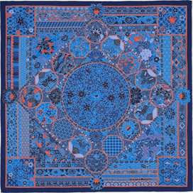 A variation of the Hermès scarf `Collections impériales` first edited in 2015 by `Catherine Baschet`