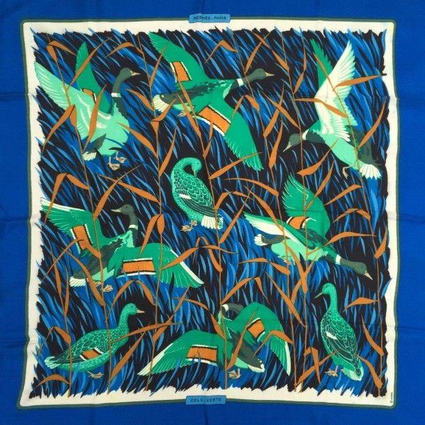 Cols verts blue - Hermès Scarf Details | Scarf Sage