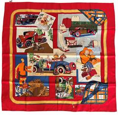 A variation of the Hermès scarf `Confort en automobile ` first edited in 1996 by `Caty Latham`