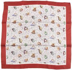 A variation of the Hermès scarf `Coquillages en mosaïque` first edited in 1960 by `Anne Gavarni`