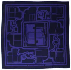 A variation of the Hermès scarf `Les coupés tatouage` first edited in 2020 by `Françoise De La Perriere`