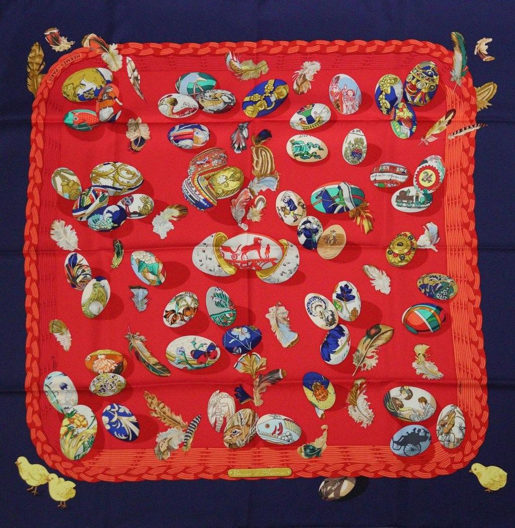 Couvée d'hermès red, black - Hermès Scarf Details | Scarf Sage