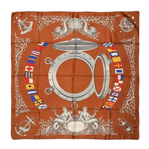 A variation of the Hermès scarf `Croisière ` first edited in 1945 by `Dessinateur inconnu`